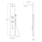 Alfi Brand White Glass Shower Panel W/ 2 Body Sprays and Rain Shower Head ABSP50W - alternate 9